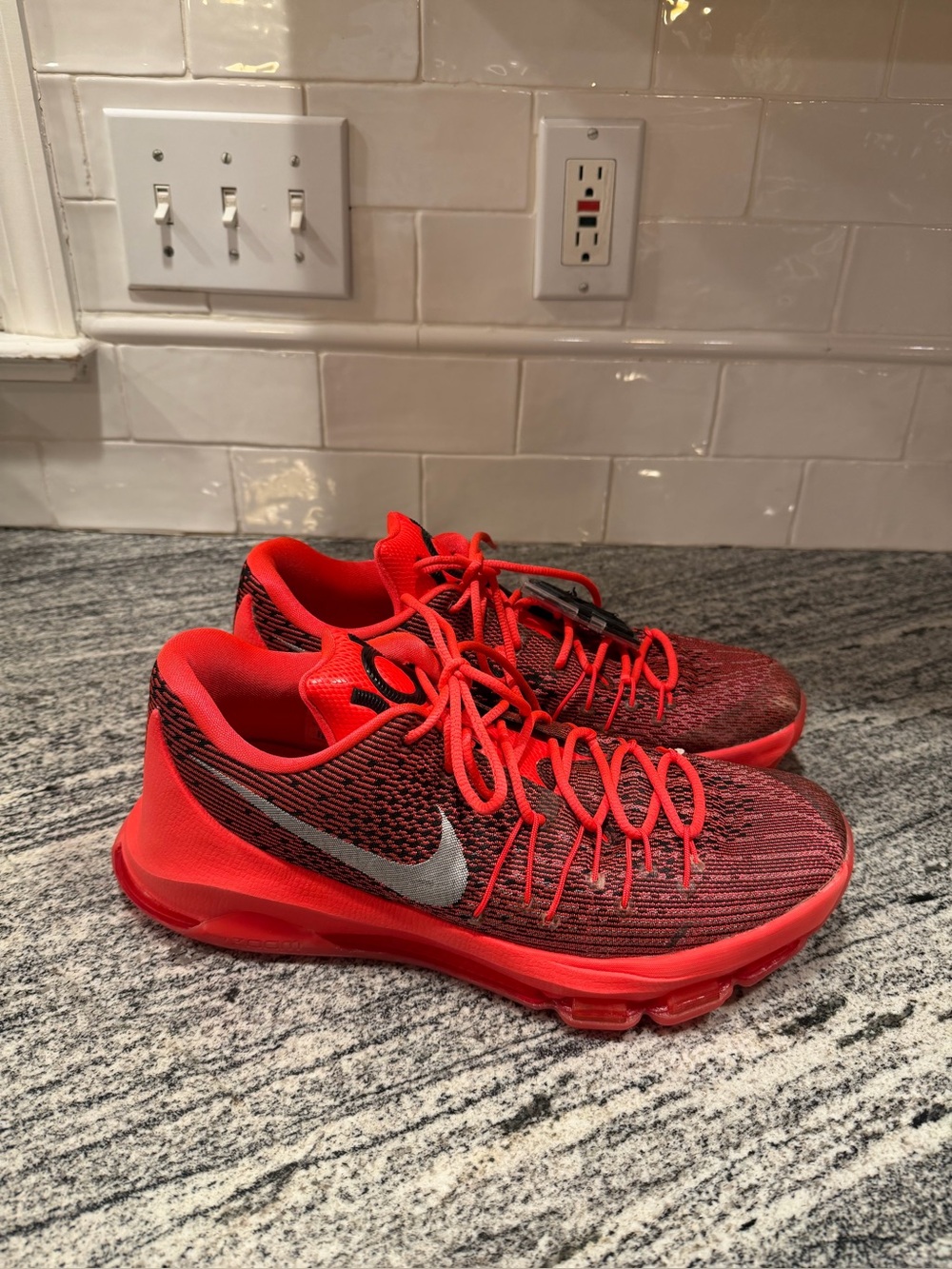 Mens Nike KD 8 Kevin Durant Bright Crimson 749375-610 Size 12